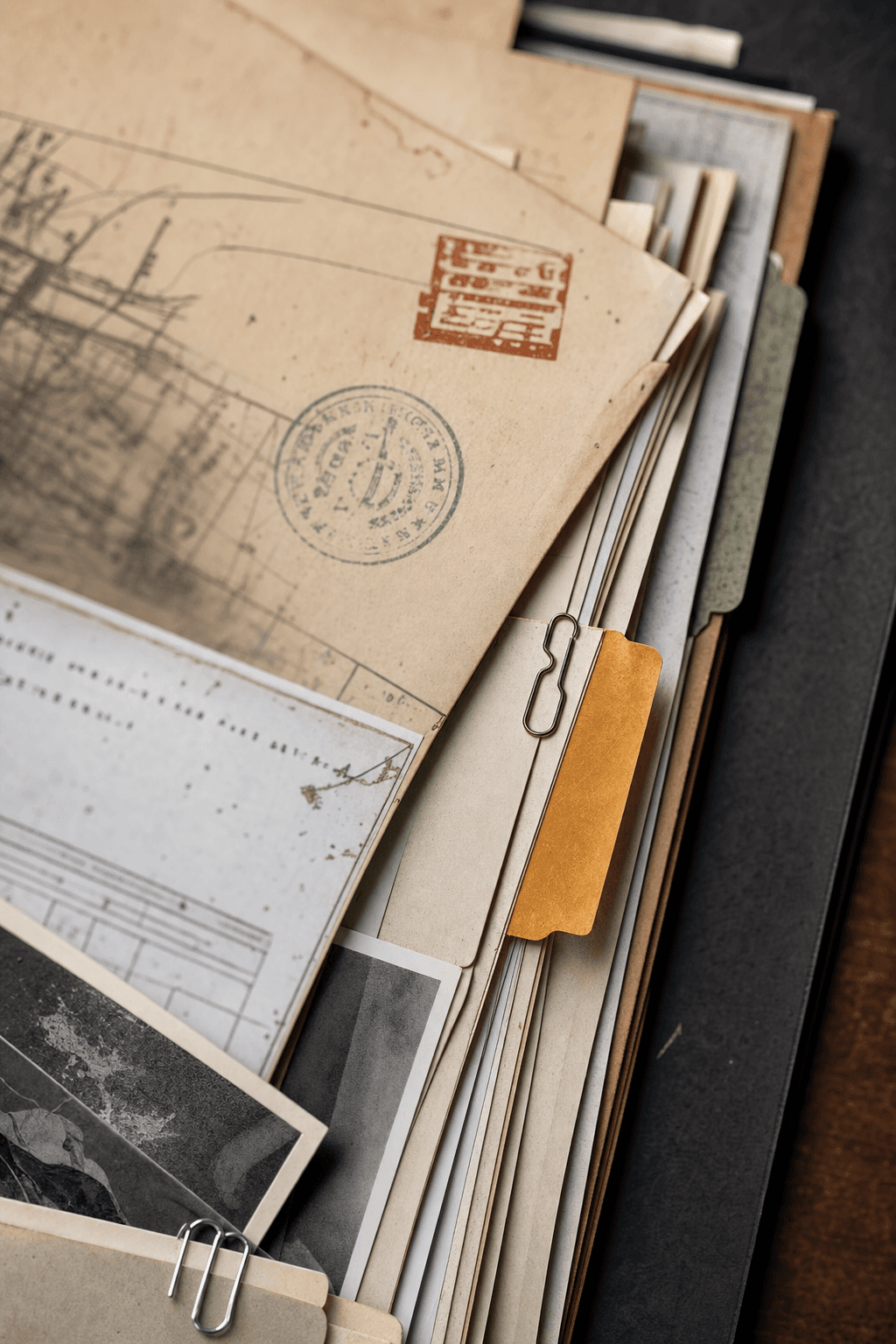 Evidence packet tabs and attachment detail